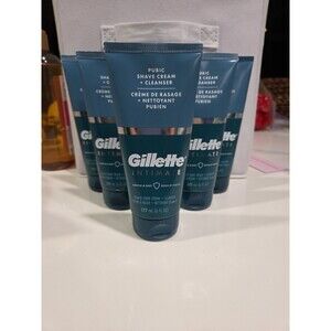 6 PACK Gillette Intimate 2-in-1 Pubic Shave Cream + Cleanser 6oz NEW